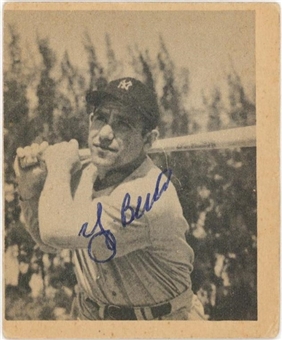 1948 Bowman #6 Yogi Berra Signed Rookie Card